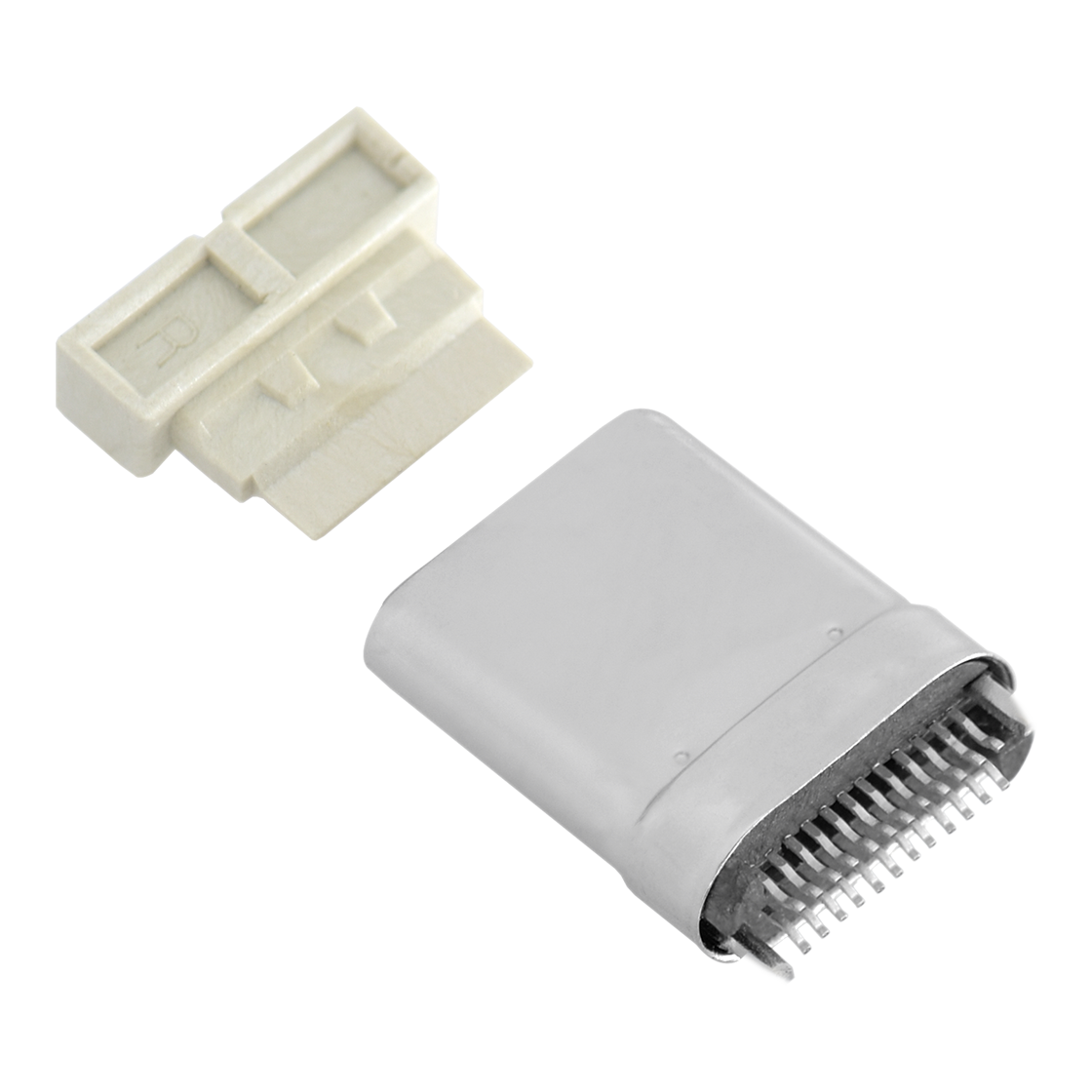 24Pin Type-C 3.1公头 不带板 L11.64mm  24P 黑色 HF