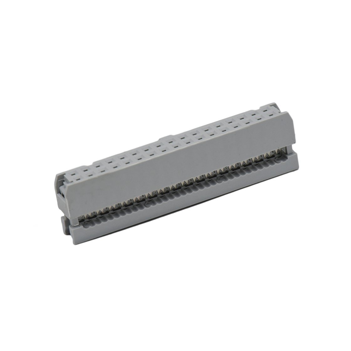 Pitch 2.54mm 180° 双排 DIP IDC 三件套 2X17P 灰色 PBT，94V-0 镀半金G/F