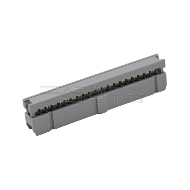 Pitch 2.54mm 180° 双排 DIP IDC 三件套 2X20P 灰色 PBT，94V-0 镀半金G/F