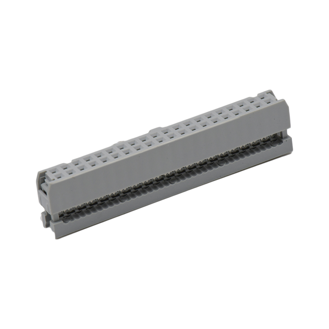 Pitch 2.54mm 180° 双排 DIP IDC 三件套 2X20P 灰色 PBT，94V-0 镀半金G/F