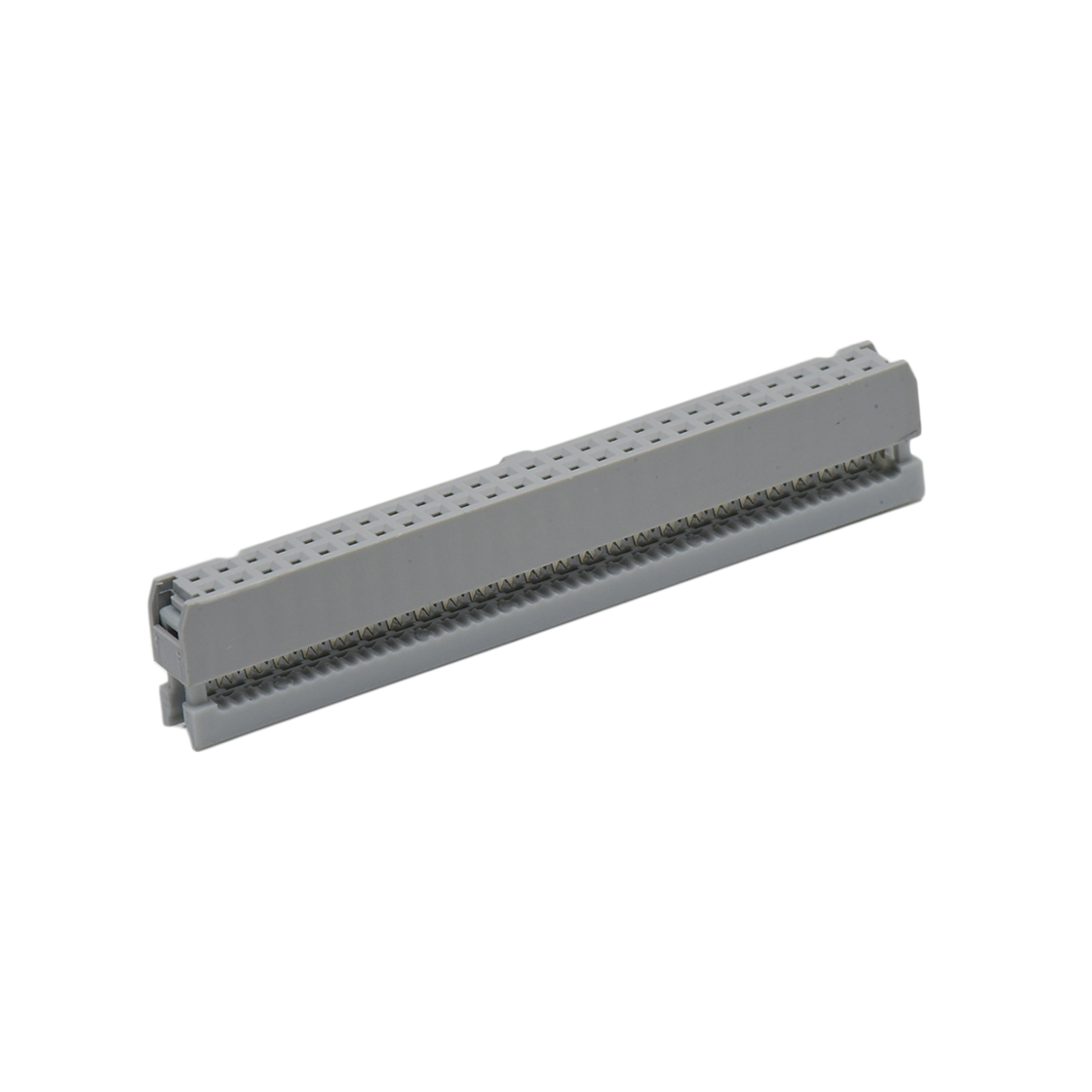 Pitch 2.54mm 180° 双排 DIP IDC 三件套 2X25P 灰色 PBT，94V-0 镀半金G/F