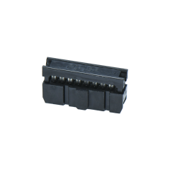 2.54mm 180°双排 DIP IDC两件式+蝴蝶扣