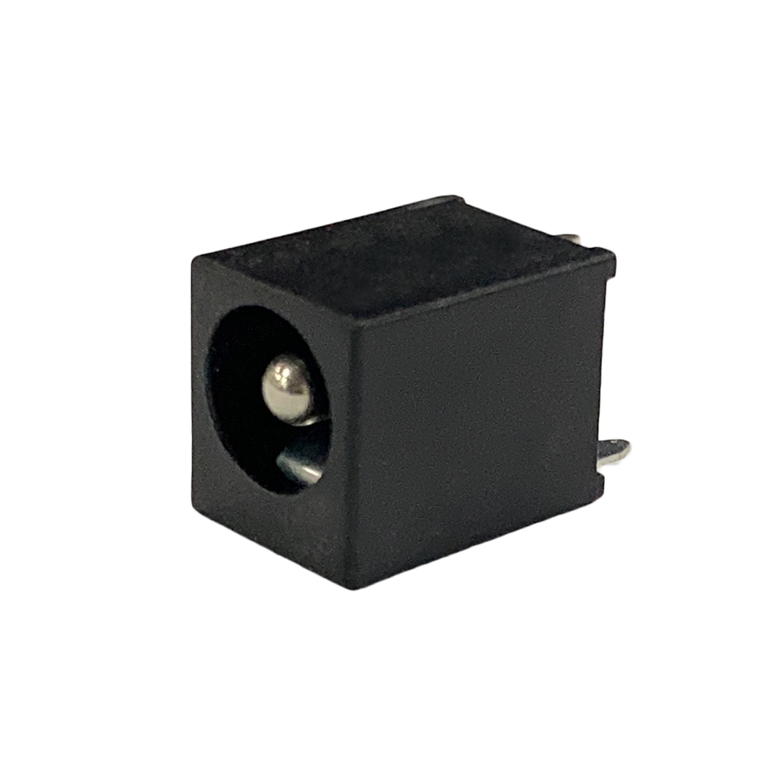 DC POWER JACK 180°DIP 高温料 黑胶 端子镀镍 直径2.5mm