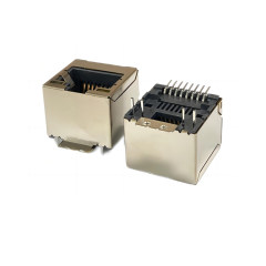 RJ45 8P8C 立贴 带灯左黄右绿