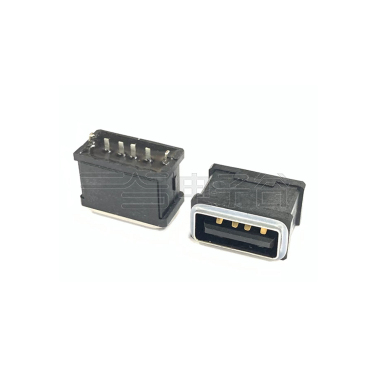USB2.0 AF 立插防水 IPX7 SUS301 Au G/F PA10T