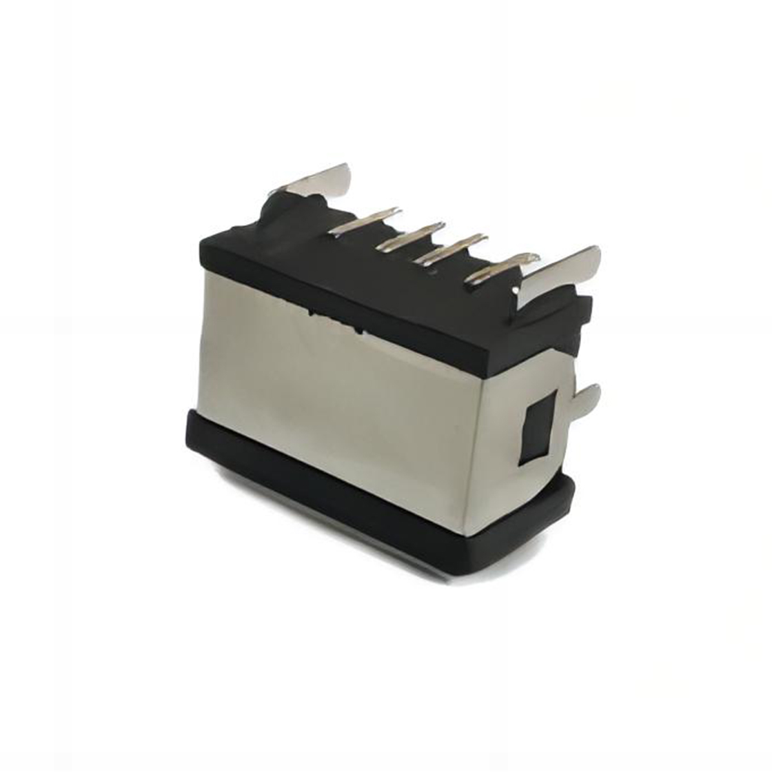 USB2.0 A TYPE 卧式反向 防水IP67 不锈钢镀镍 端子G/F 耐高温料 黑胶