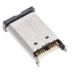USB-C(USB Type-C) 24Pin 公头 板边缘 跨骑式安装 焊接