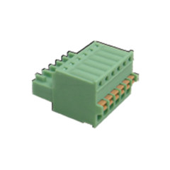 PCB插拔式接线端子 间距2.50mm 绿色插头