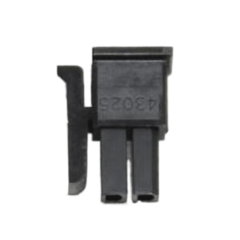 2Pin矩形连接器 外壳 插座 黑色 0.118"（3.00mm） Micro-Fit 3.0 43
