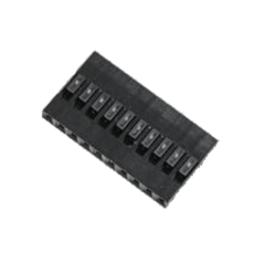 10Pin 矩形连接器 外壳 插座 黑色 0.100"（2.54mm） Mini-PV™ Basic