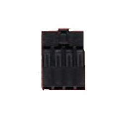 4 矩形连接器 外壳 插座 黑色 0.100"（2.54mm） Mini-PV™, Basics+系