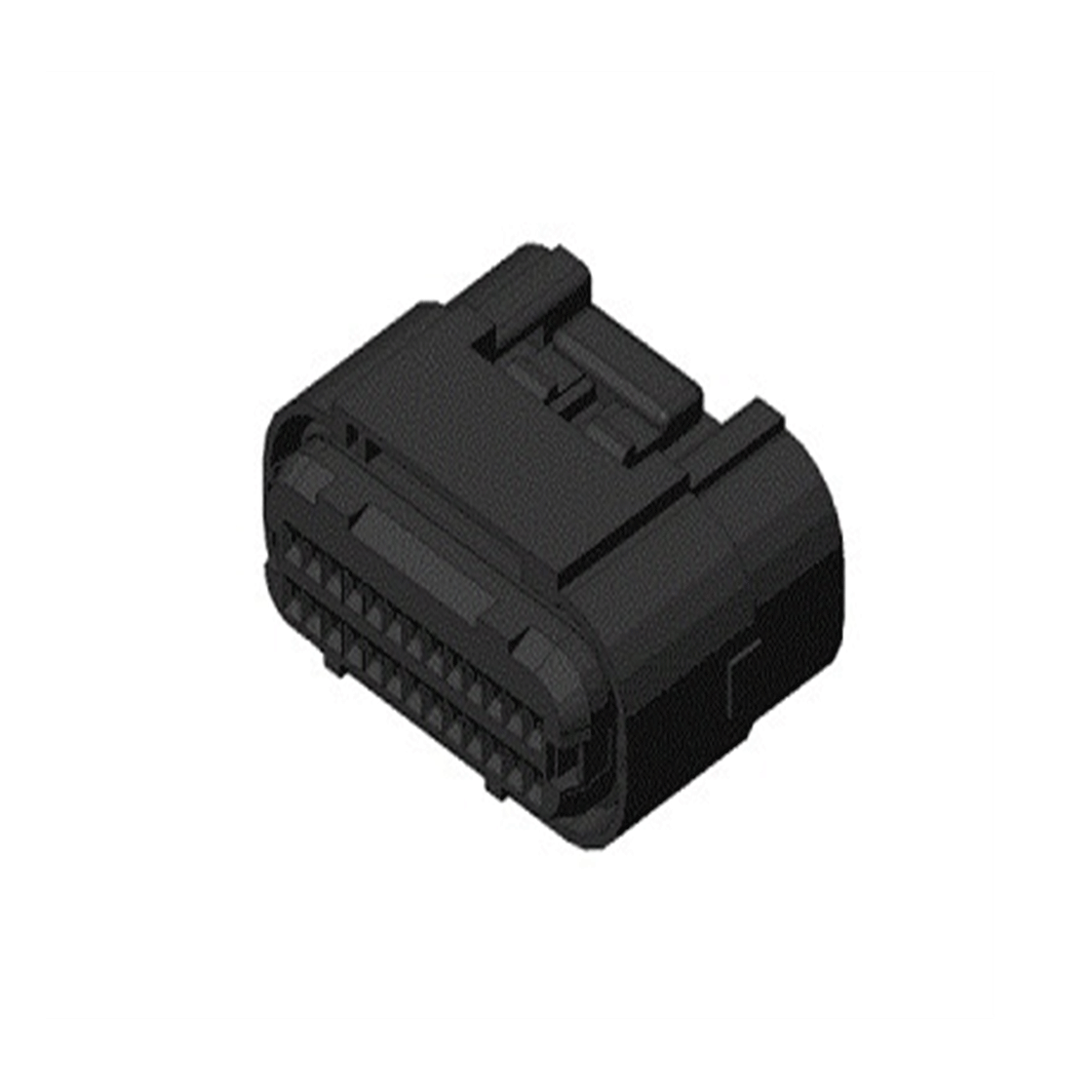26Pin矩形连接器 外壳 插座 黑色 0.098"（2.50mm） MX23A系列