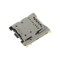 连接器和弹出器 安全数字式-microSD® 推入式 推出式 镀金