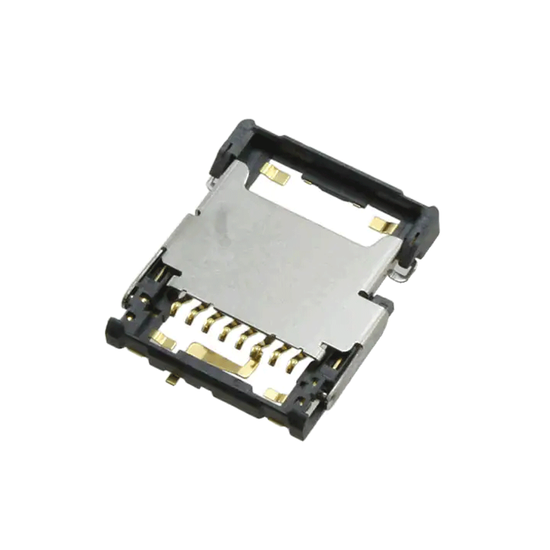 连接器和弹出器 安全数字式-microSD® 翻盖 镀金