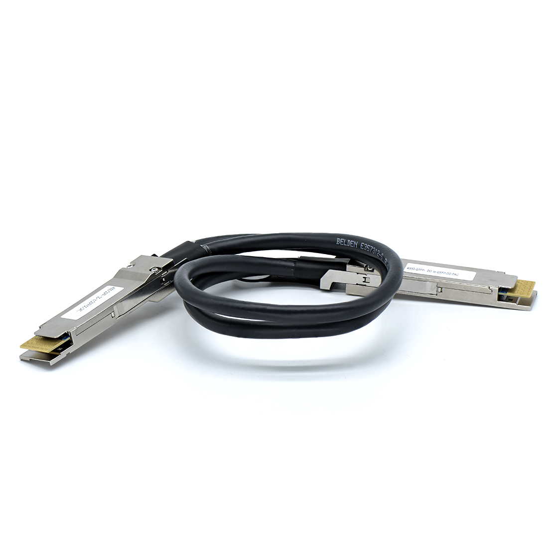 QSFP-DD TO QSFP-DD DAC 400Gbps Passive 接线28AWG L=2000mm