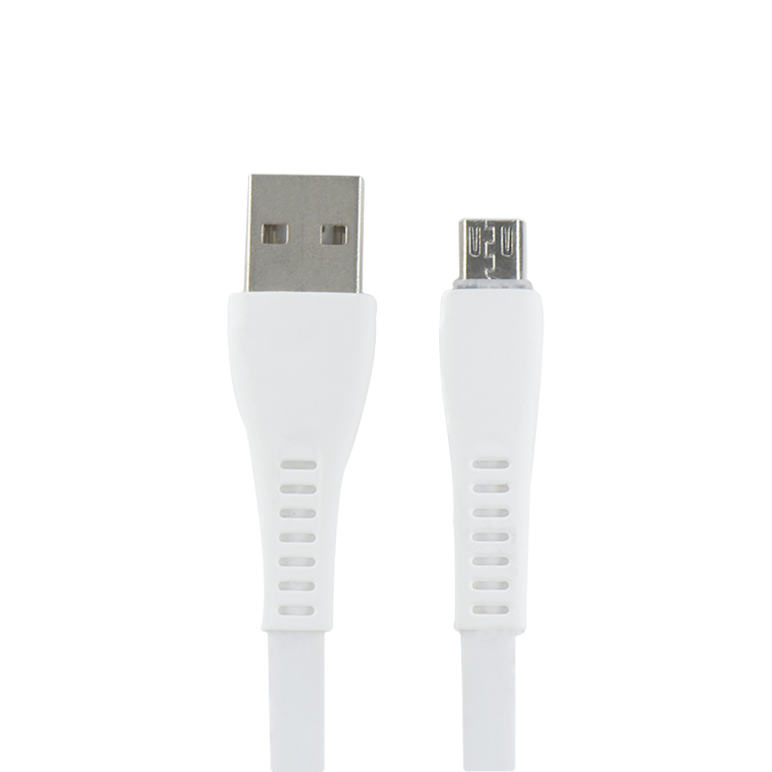 USB AM 对 MICRO USB 白色 带灯