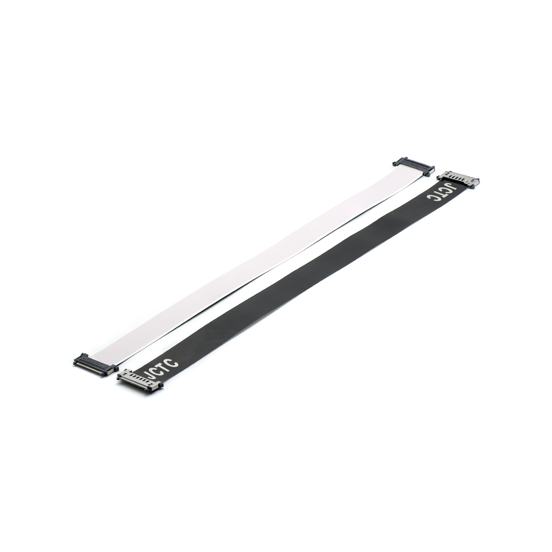FFC/FPC柔性扁平电缆:UL20941 间0.5mm 51PIN 同面黑色 L=400MM 两头加连接器