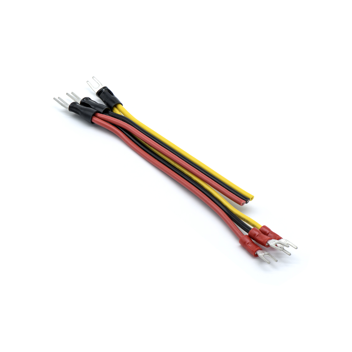 开关电源线：Y型绝缘端子1.25-3 TO 尾部沾锡 L=120mm