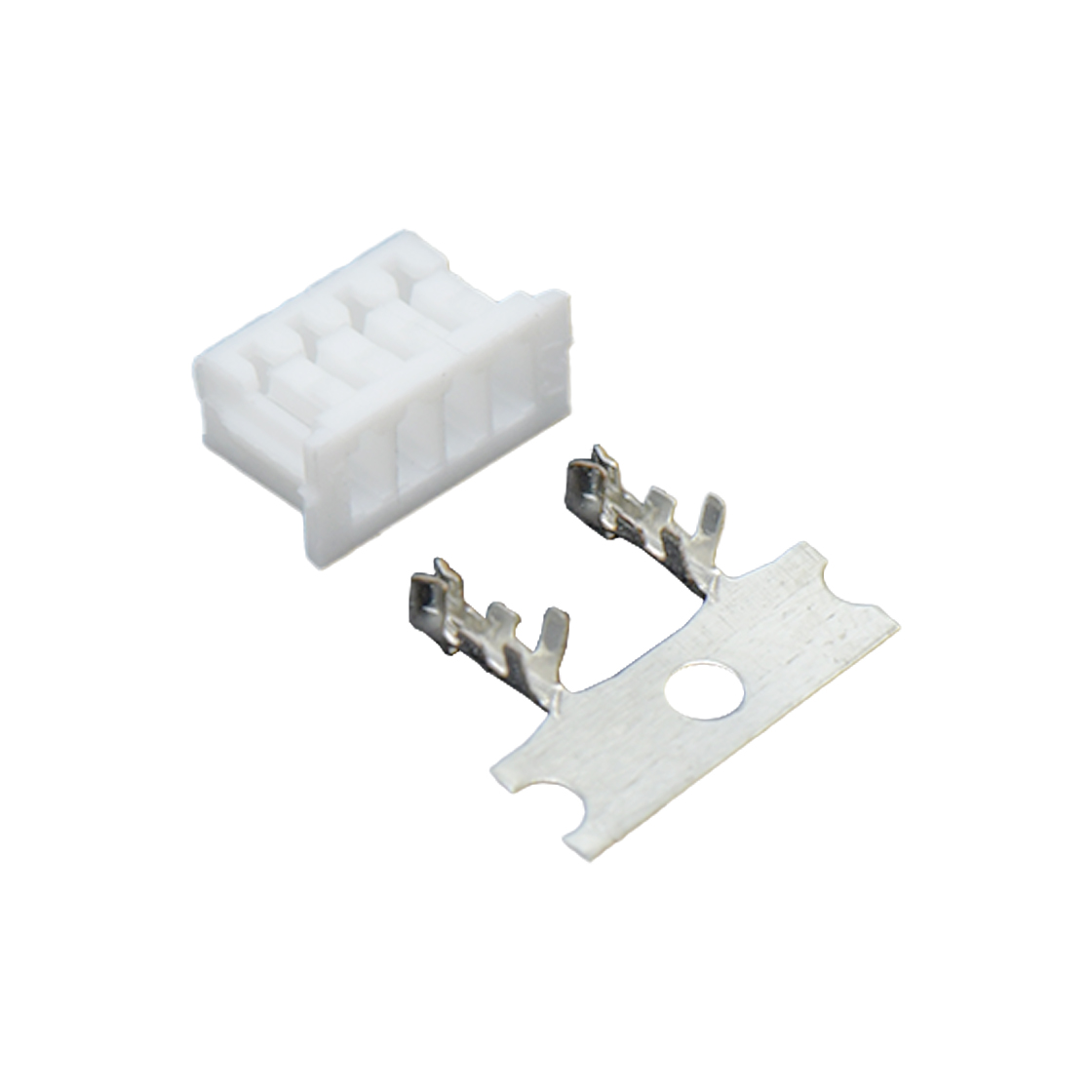 Pitch 1.25mm 单排带凸点Housing 04Pin 本色