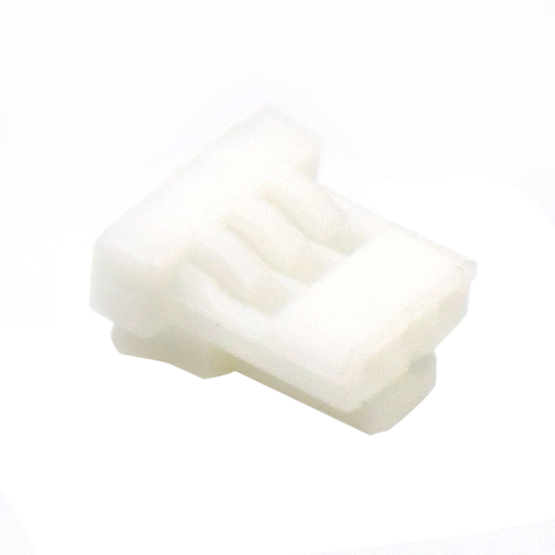 Pitch 1.25mm 单排带扣胶壳 PA66无卤 03pin 本色