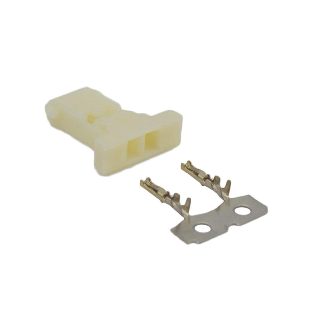 Pitch 1.25mm 单排带凸 HOUSING 02pin 米黄色