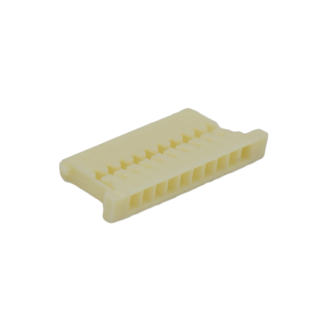 Pitch 1.25mm 单排带凸 HOUSING 10pin 米黄色
