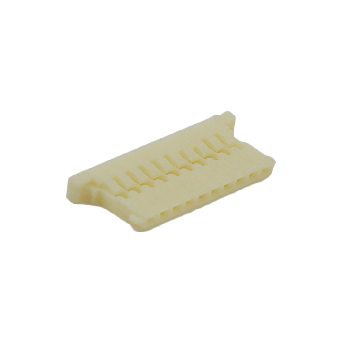 Pitch 1.25mm 单排带凸 HOUSING 10pin 米黄色