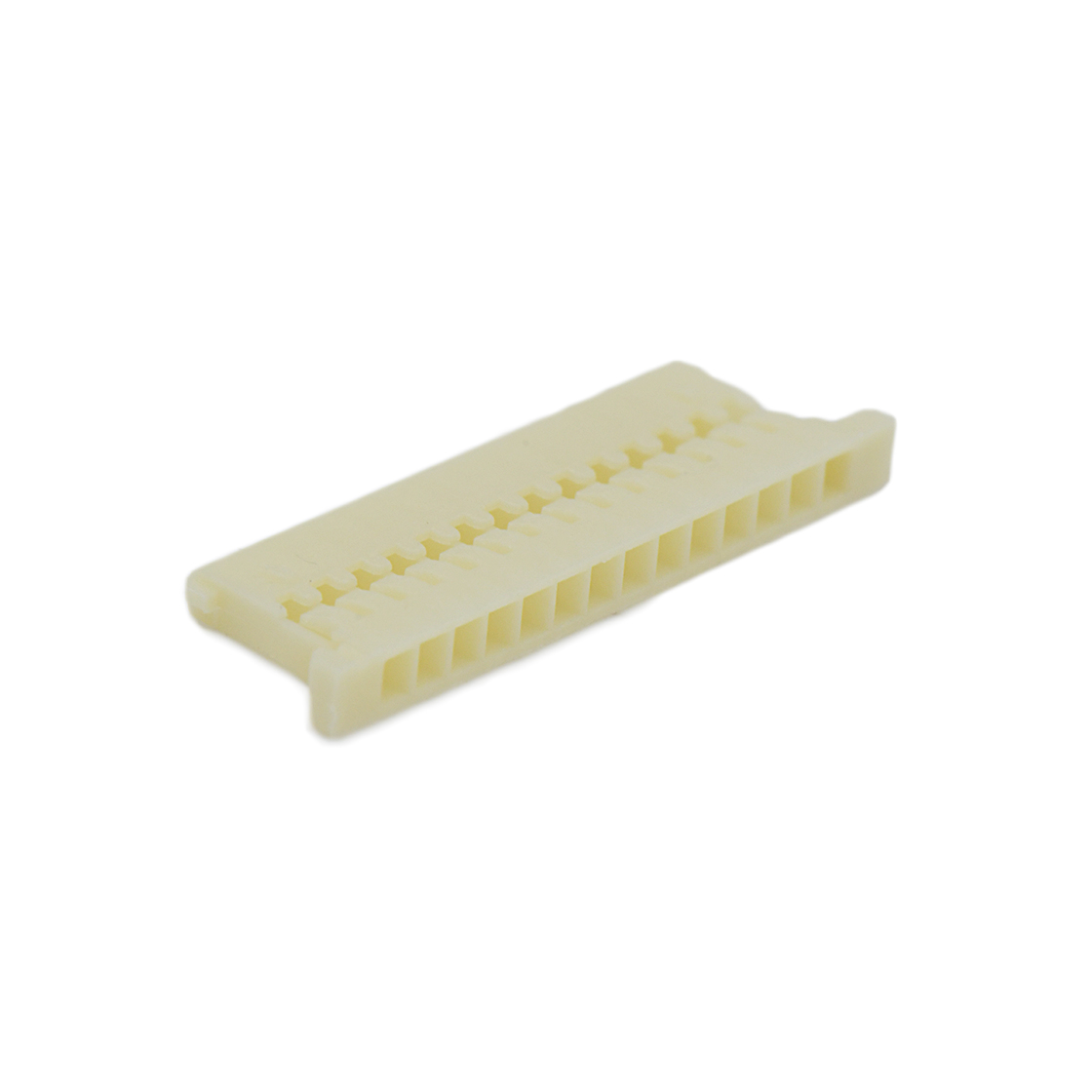 Pitch 1.25mm 单排带凸 HOUSING 14pin 米黄色