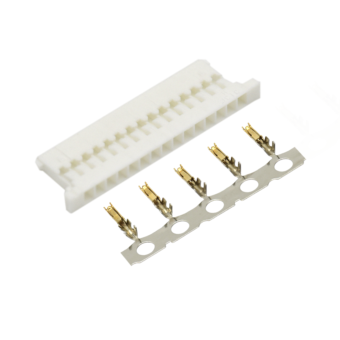 Pitch 1.25mm 单排带凸 HOUSING HF 15pin 白色