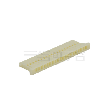 Pitch 1.25mm 单排带凸 HOUSING 20pin 米黄色