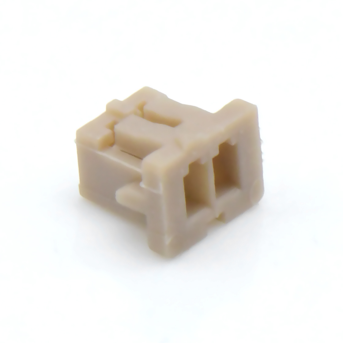 Pitch 1.25mm 单排带凸Housing 无卤 02Pin 白色