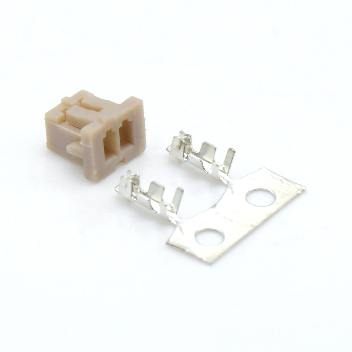 Pitch 1.25mm 单排带凸Housing 无卤 02Pin 白色