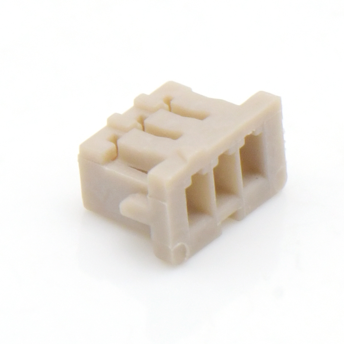 Pitch 1.25mm 单排带凸Housing 无卤 03Pin 白色