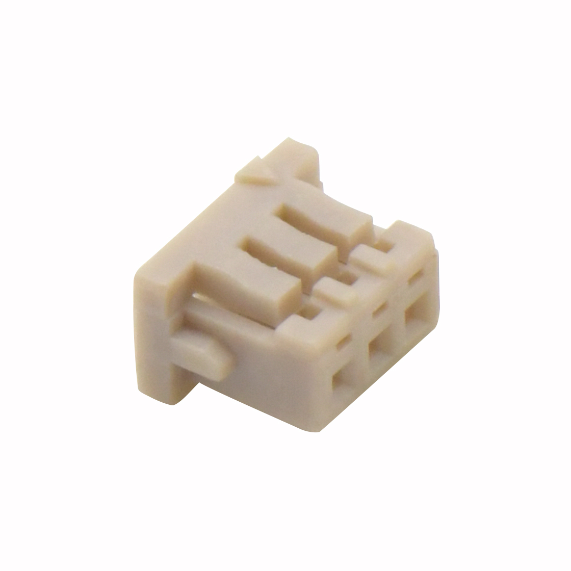 Pitch 1.25mm 单排带凸Housing 无卤 03Pin 白色