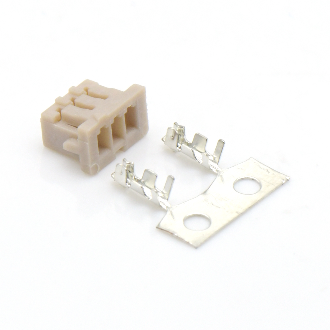 Pitch 1.25mm 单排带凸Housing 无卤 03Pin 白色