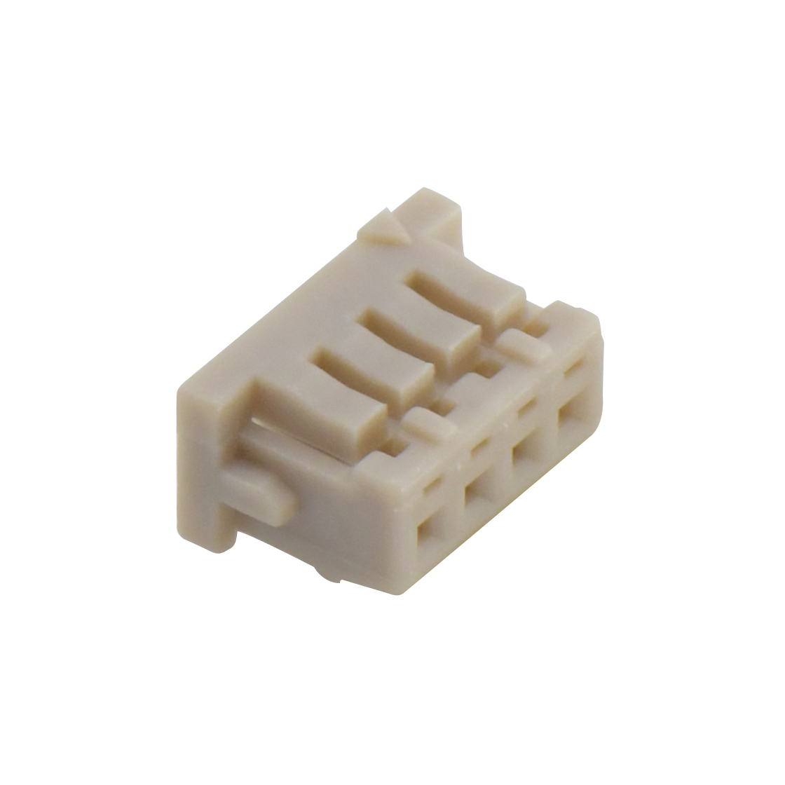 Pitch 1.25mm 单排带凸Housing 无卤 04Pin 白色