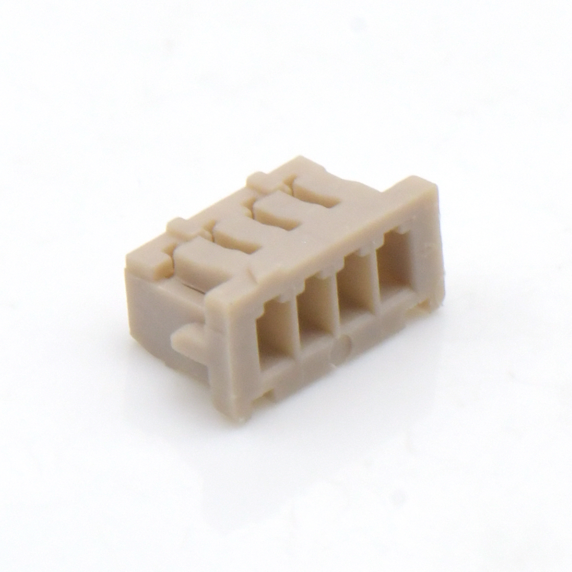 Pitch 1.25mm 单排带凸Housing 无卤 04Pin 白色