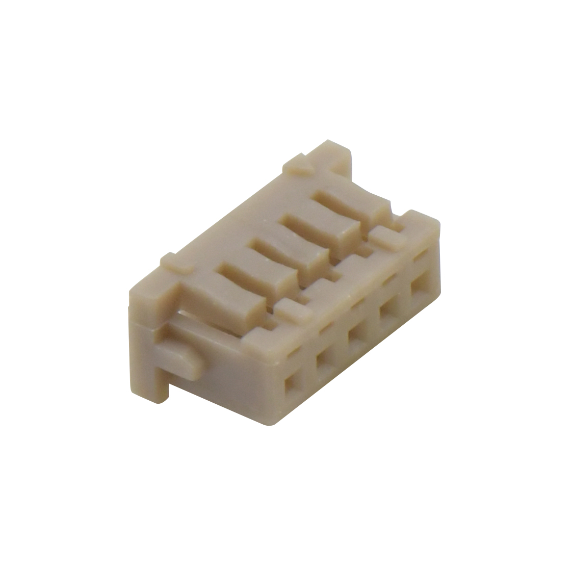 Pitch 1.25mm 单排带凸Housing 无卤 05Pin 白色