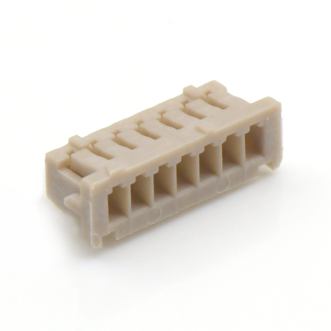 Pitch 1.25mm 单排带凸Housing 无卤 07Pin 白色