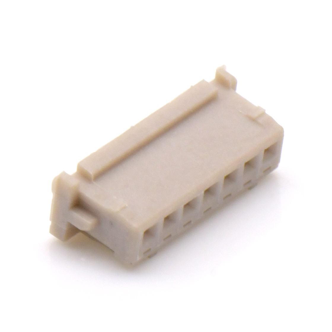 Pitch 1.25mm 单排带凸Housing 无卤 07Pin 白色
