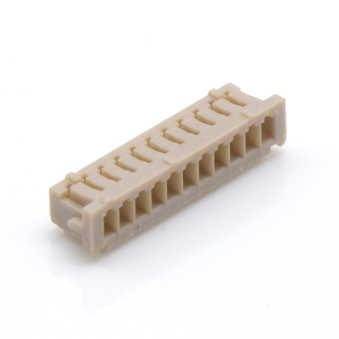 Pitch 1.25mm 单排带凸Housing 无卤 11Pin 白色