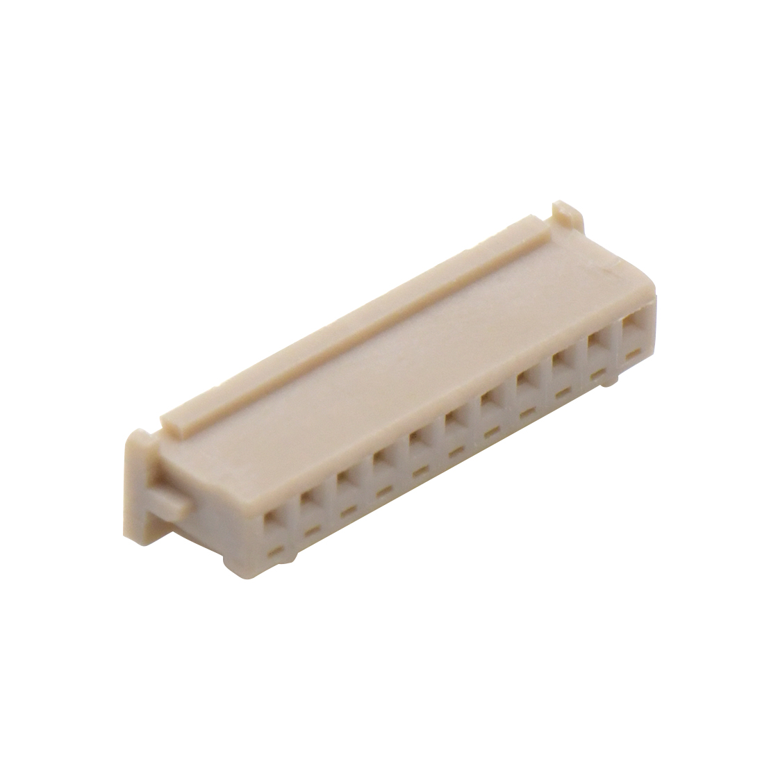 Pitch 1.25mm 单排带凸Housing 无卤 11Pin 白色
