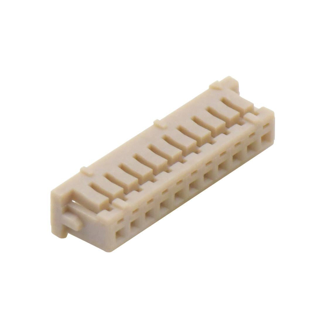 Pitch 1.25mm 单排带凸Housing 无卤 11Pin 白色