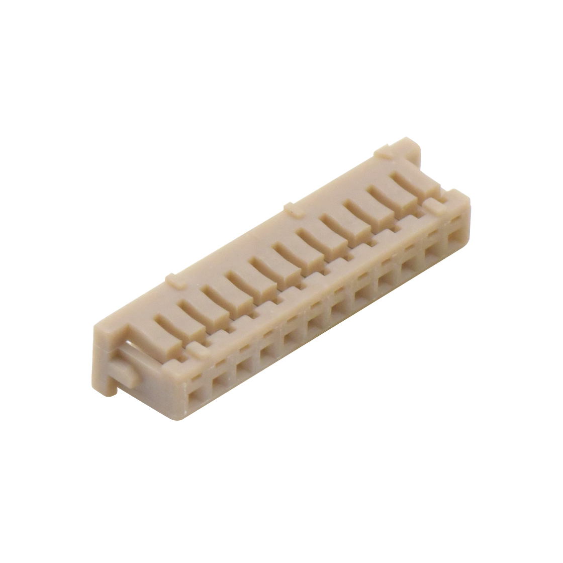 Pitch 1.25mm 单排带凸Housing 无卤 12Pin 白色