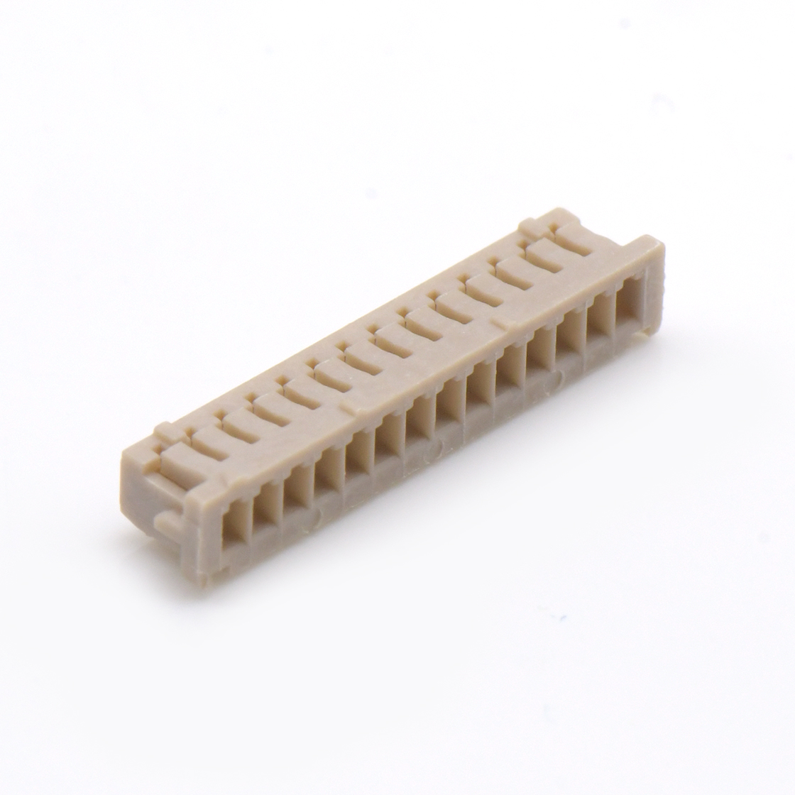 Pitch 1.25mm 单排带凸Housing 无卤 14Pin 白色