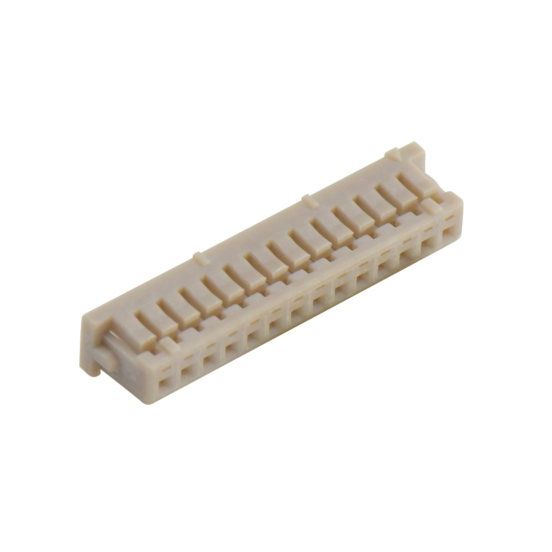 Pitch 1.25mm 单排带凸Housing 无卤 14Pin 白色