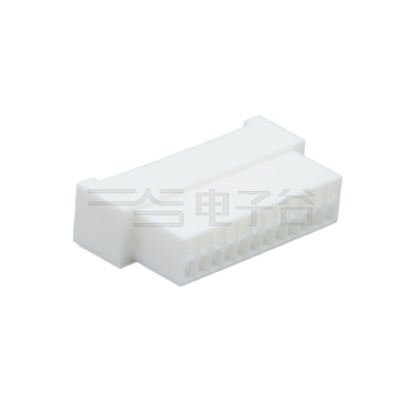 Pitch 2.00mm 双排带扣母壳 PA66无卤 2x12pin 本色