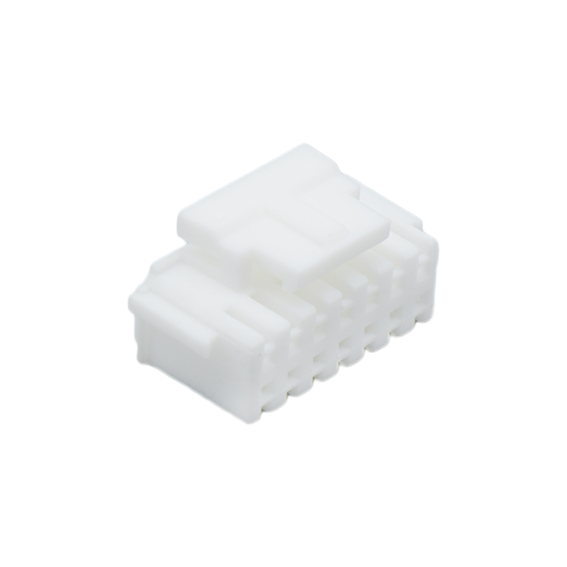 Pitch 2.00mm 双排带扣
公壳 PA66无卤 2x7pin 本色