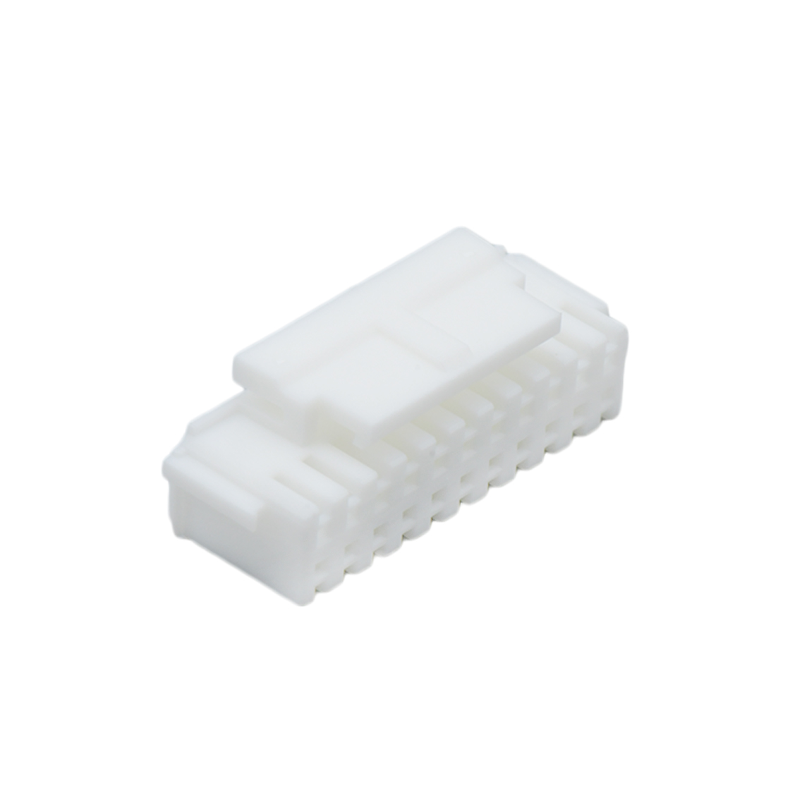 Pitch 2.00mm 双排带扣
公壳 PA66无卤 2x11pin 本色