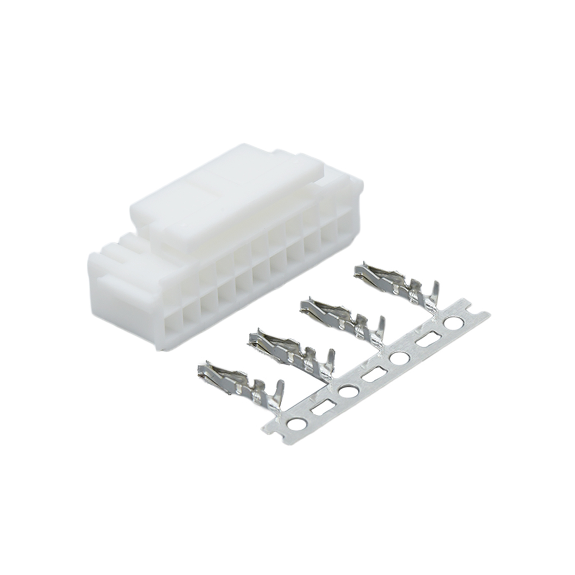 Pitch 2.00mm 双排带扣
公壳 PA66无卤 2x11pin 本色
